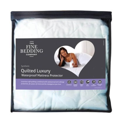 Quilted Luxury Waterproof Mattress Protector by The Fine Bedding Company Quilted Luxury Waterproof Mattress Protector by The Fine Bedding Company