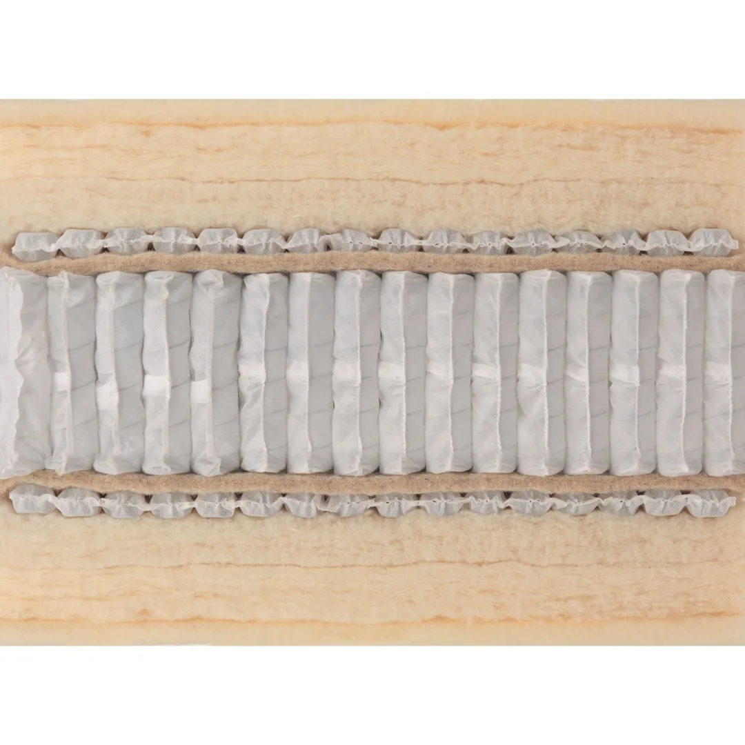 Hypnos Wool origins 8 Mattress cut through