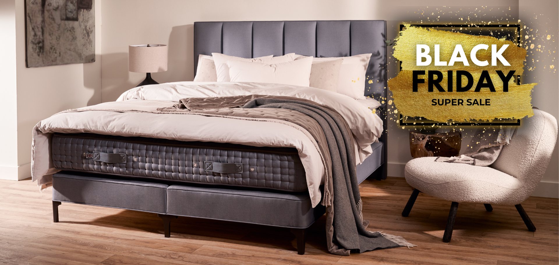 Free Size Upgrades on Vispring, the makers of Luxury Handmade British Beds