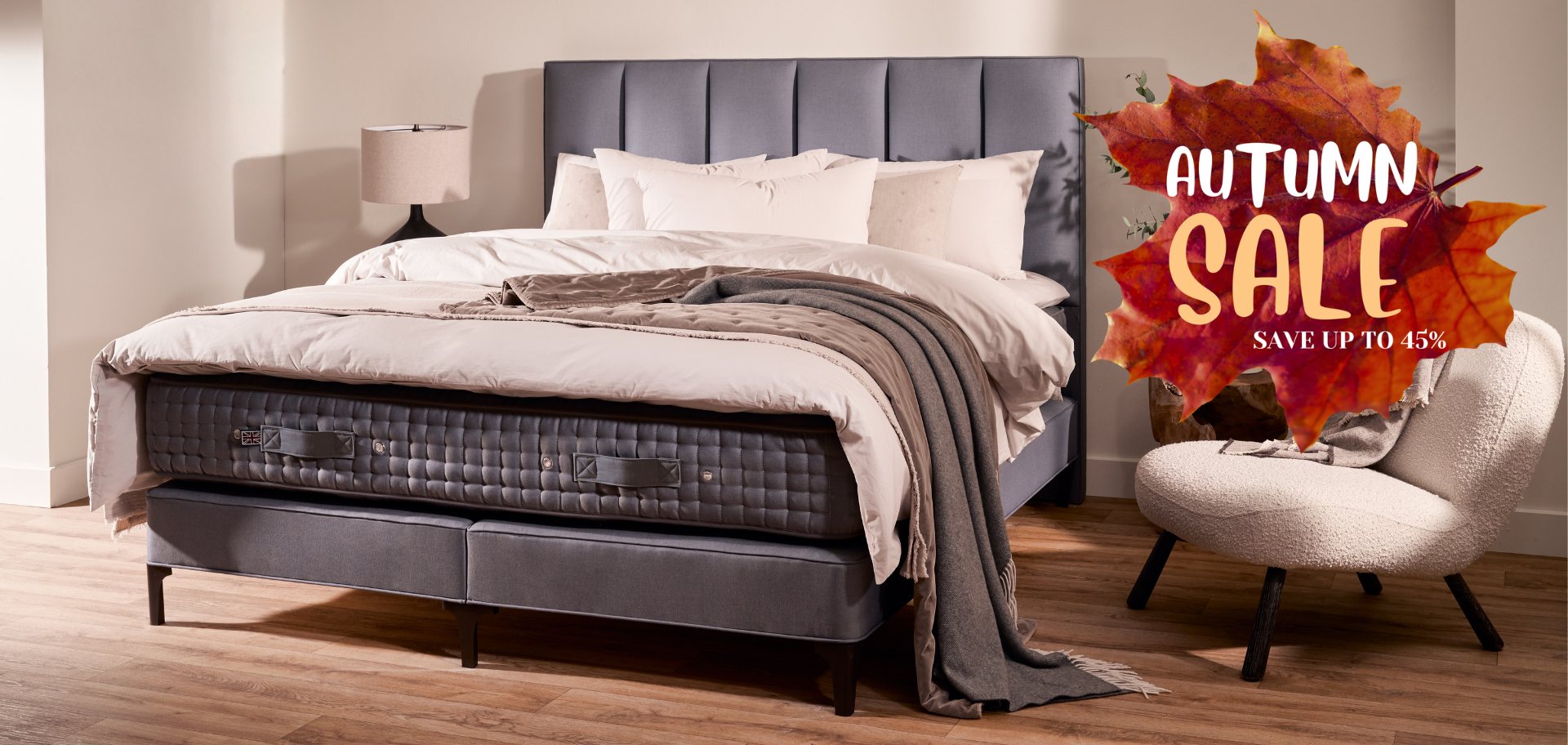 Free Size Upgrades on Vispring, the makers of Luxury Handmade British Beds