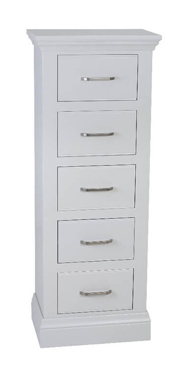 Hambledon Painted Narrow Chest 5 Drawer Snuginteriors