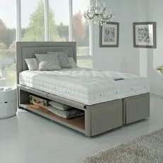 Hideaway Divan Base Open Skirt with Isobella Headboard