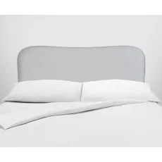 Vispring Lennox Headboard with White Linen