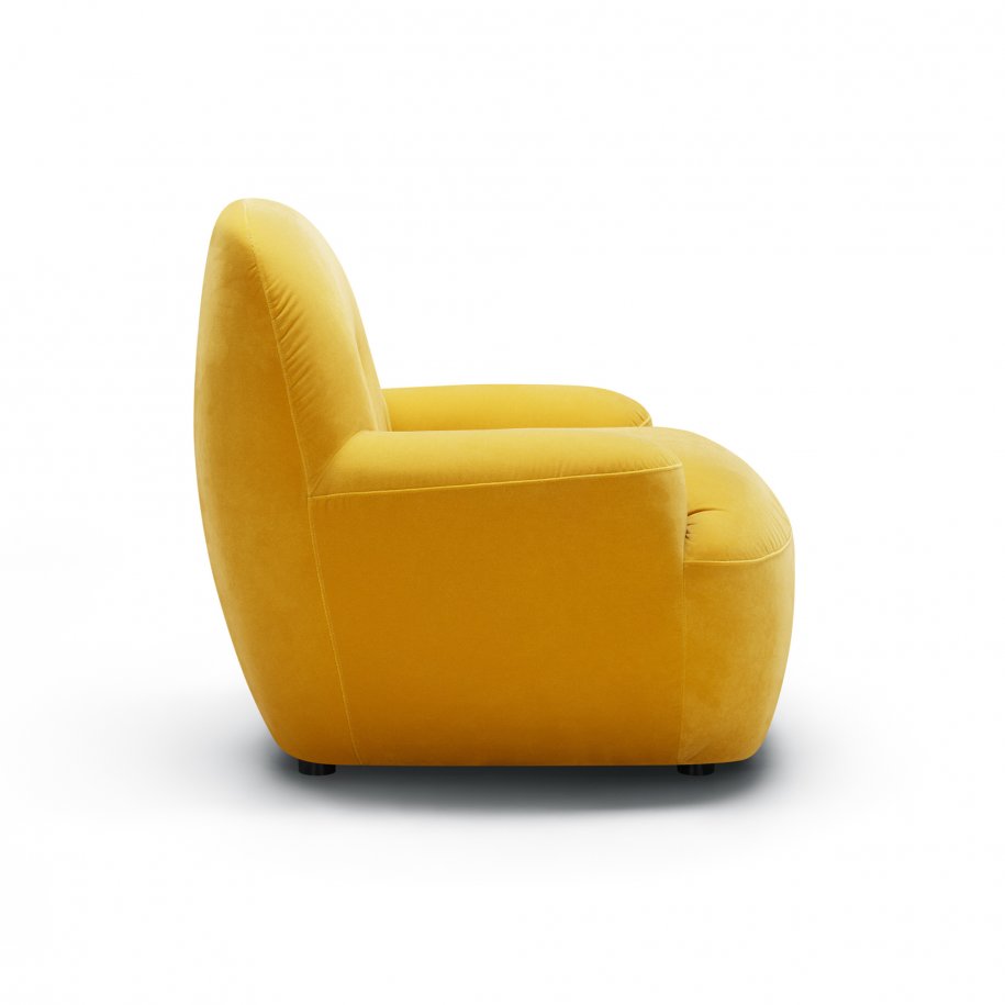 Sits Uma Armchair Classic Velvet yellow side view