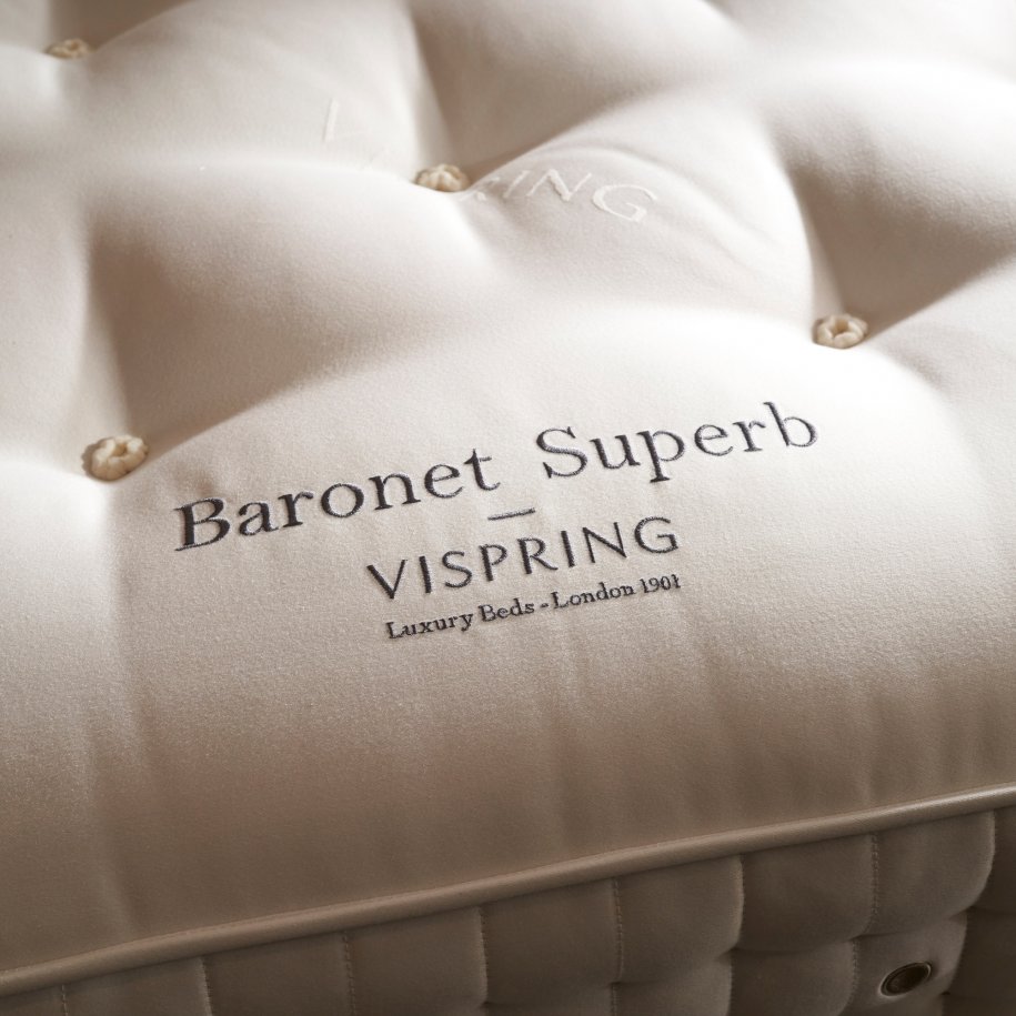 Vispring Mattress Baronet Superb undressed close up