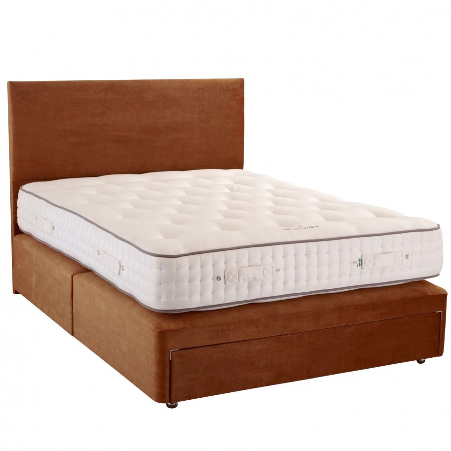 Enchanted House Harting Mattress paired with Deep Divan Base on Castors (Cut Out)