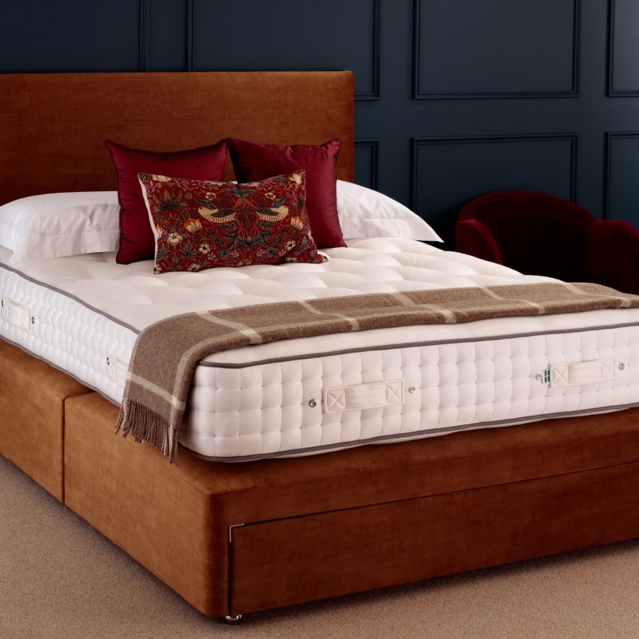 Enchanted House Harting Mattress (Semi-Dressed) paired with Deep Divan Base on Castors