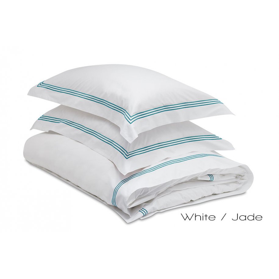 Brompton Oxford Pillow Case white Jade