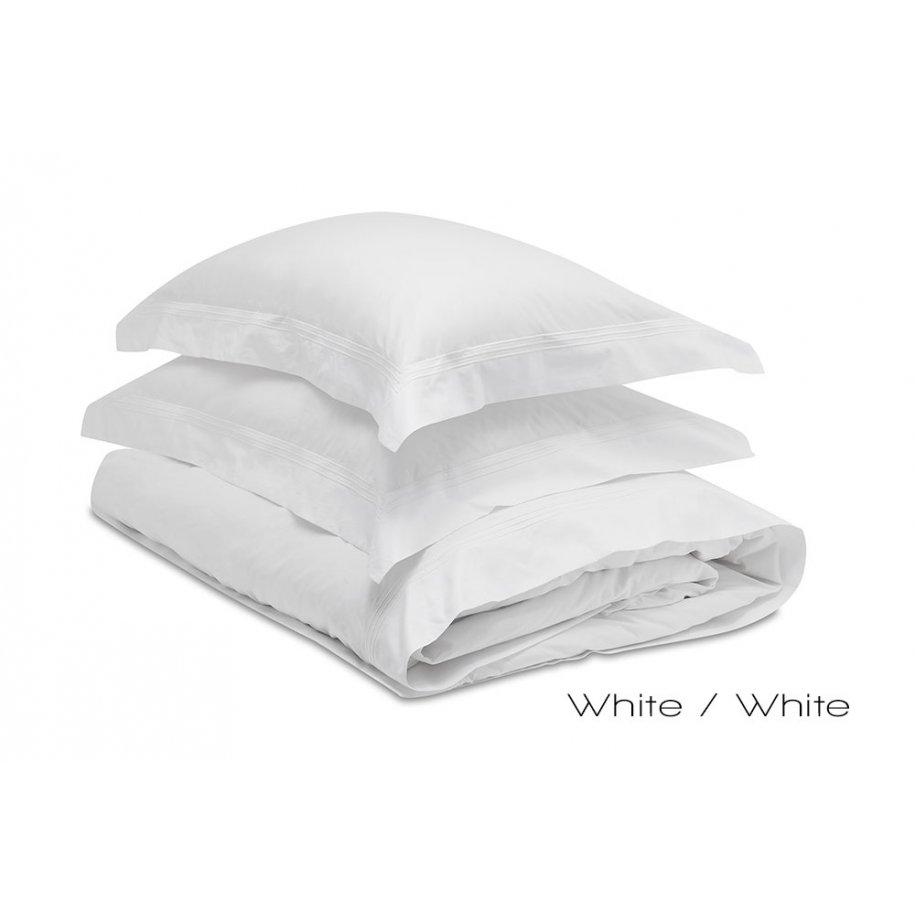 Brompton Oxford Pillow Case white white