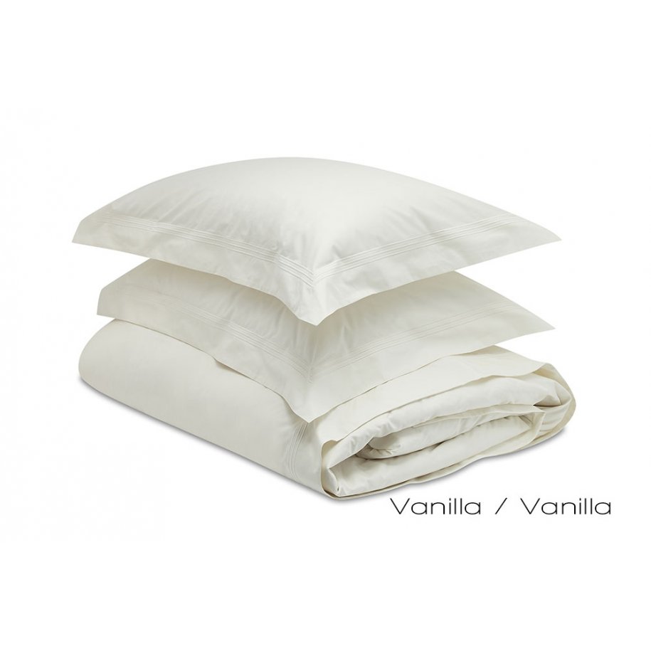 Brompton Oxford Pillow Case white Vanilla