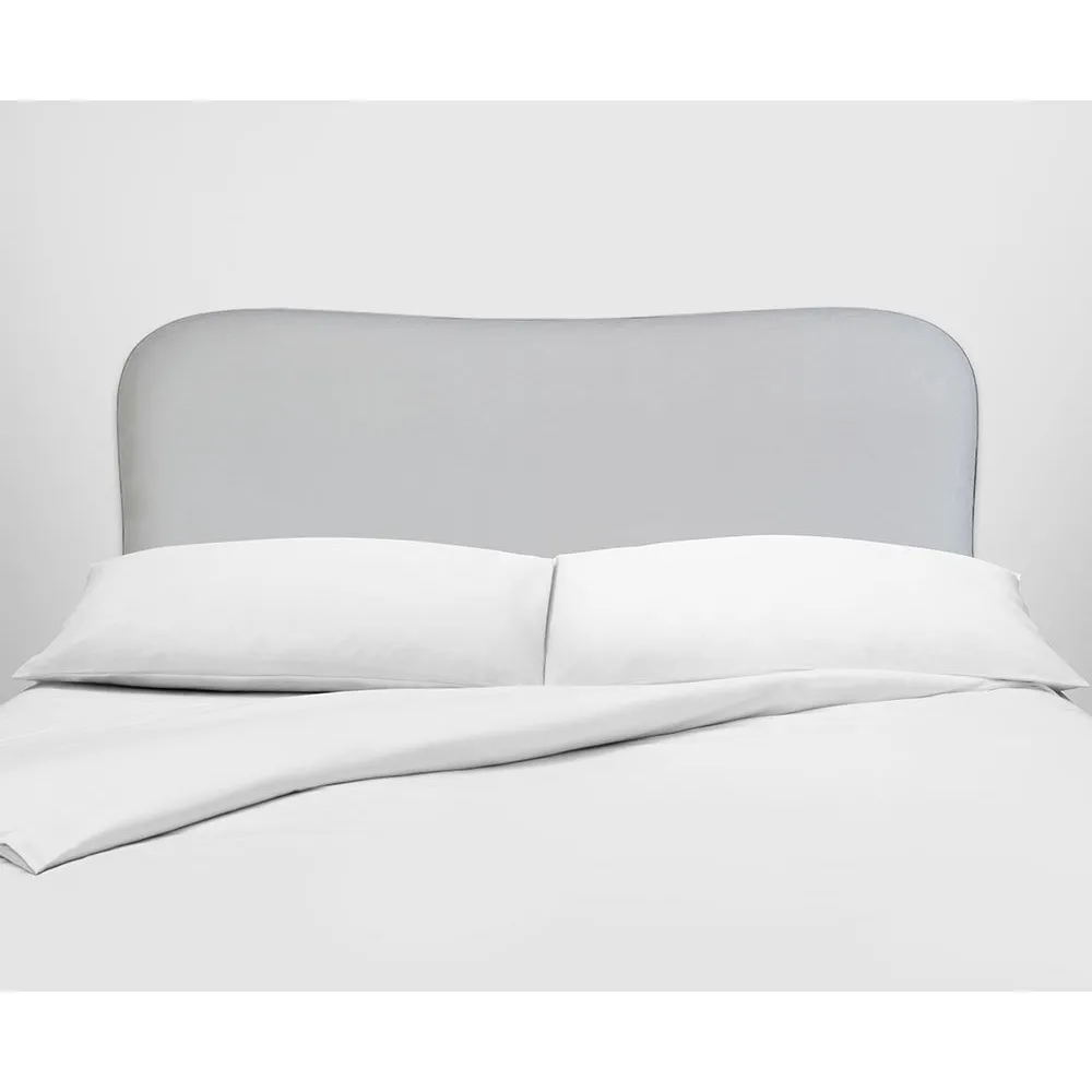 Vispring Lennox Headboard with White Linen