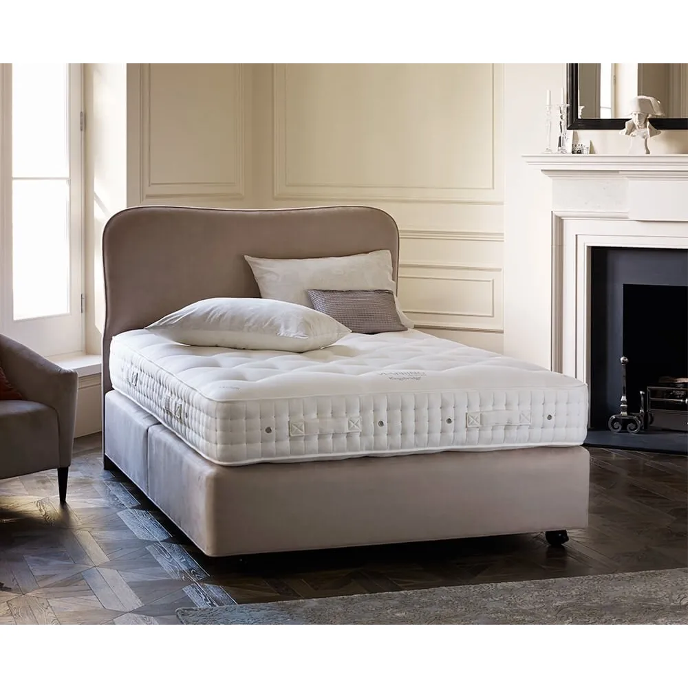 Lennox Headboard by Vispring in Grey on Deep Divan