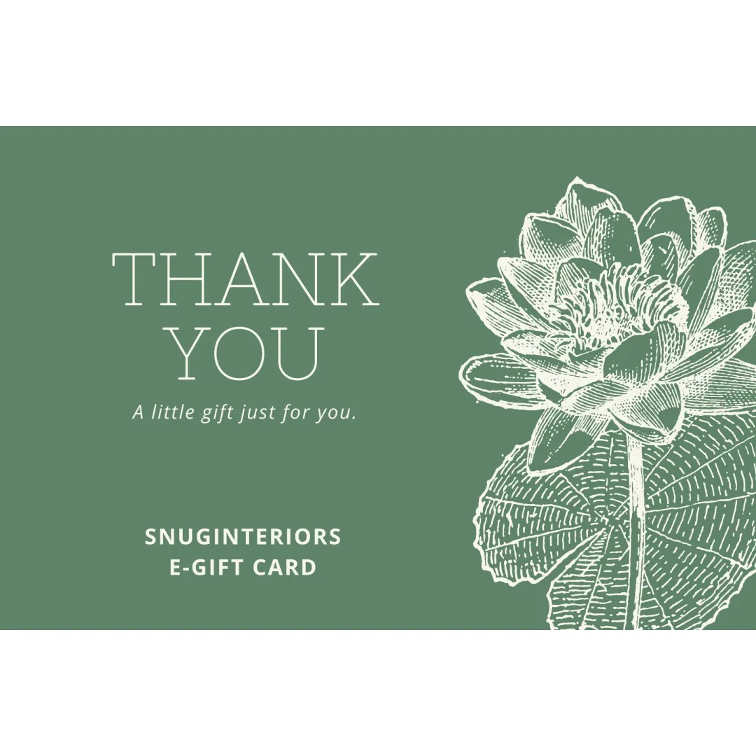 Thank You E-Gift Card by Snug Interiors