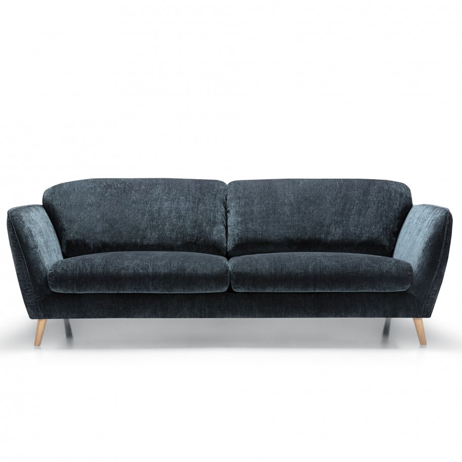 Stella 3 seater atropa dark blue front facing