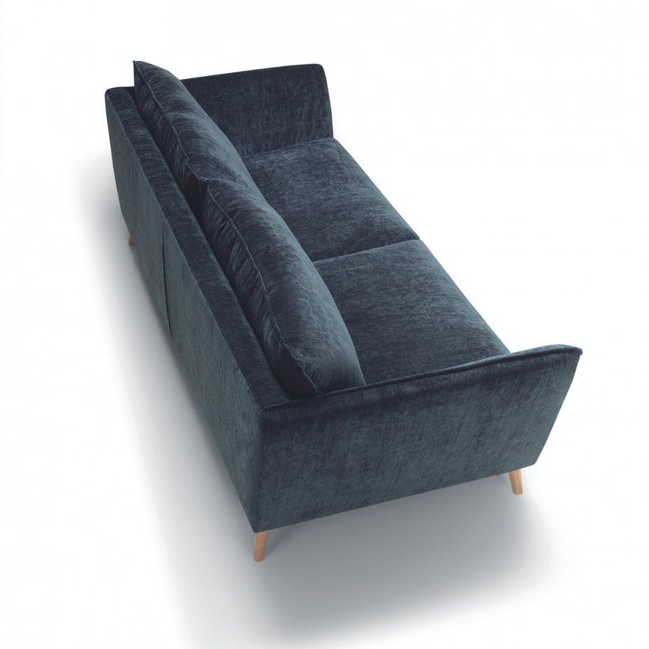 Stella 3 seater atropa dark blue side view