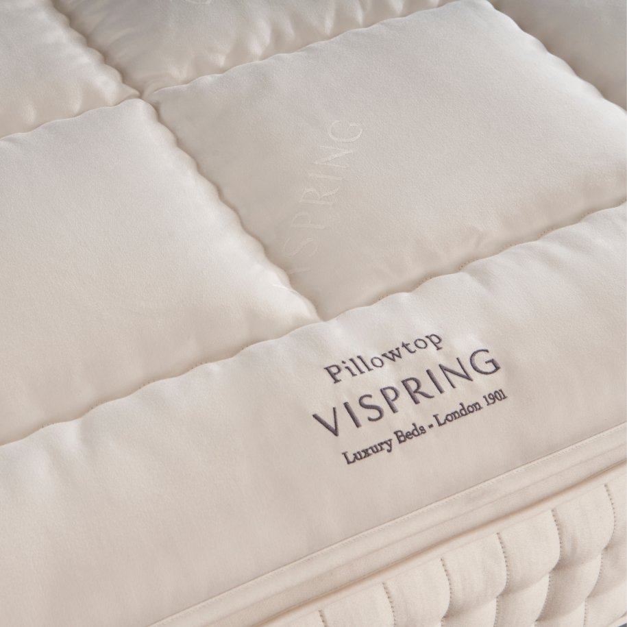 Vispring pillowtop Mattress Topper close up