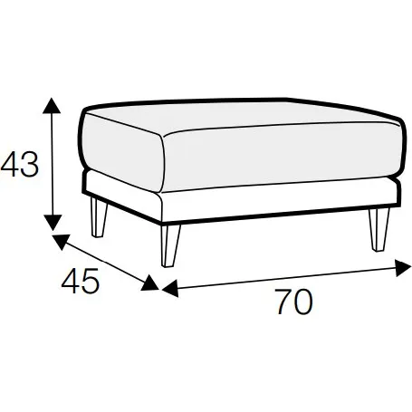 SITS Vera Footstool Small specification